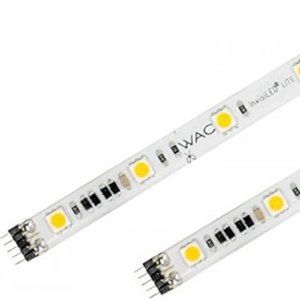 WAC Lighting LED-T24P-5-WT InvisiLED Pro 5 Foot Tape Light, 3000K
